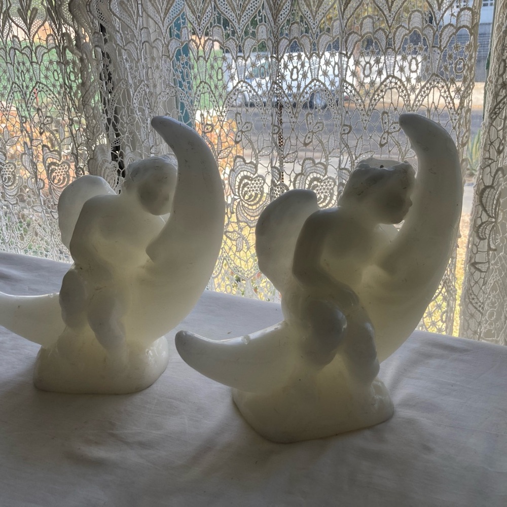 Vintage Angel Cherub candles